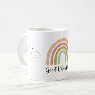 Cute Boho Regenboog Koffiemok - Esthetische kop