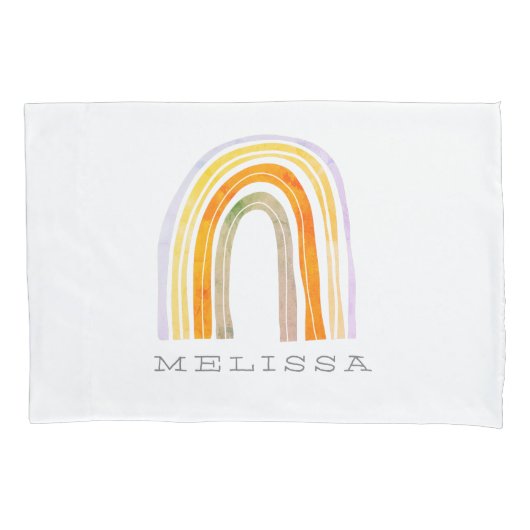 Cute boho regenboogtekenkussen hoesje sleeve kussensloop (Voorkant)