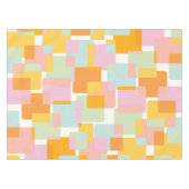 Cute Boho Retro Pastel Geometric Shape Art Tafelkleed (Voorkant (Horizontaal))