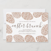 Cute boho Scandi Paasjacht brunch Kaart (Voorkant)