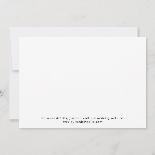 Cute Boho Script Modern Save The Date Card (Achterkant)