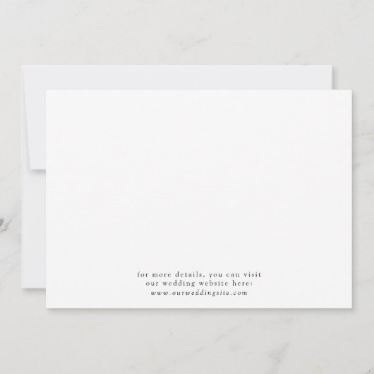 Cute Boho Script Modern Save The Date Card (Achterkant)