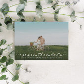 Cute Boho Script Modern Save The Date Card