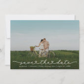 Cute Boho Script Moderne Save-the-Datekaart Save The Date (Voorkant)