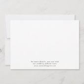 Cute Boho Script Moderne Save-the-Datekaart Save The Date (Achterkant)