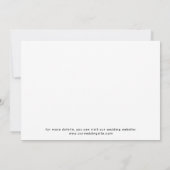 Cute Boho Script Moderne Uitnodigingskaart voor de Save The Date (Achterkant)