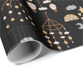 Cute Boho Speelgoed Pattern Illustratie Kinder Cadeaupapier (Rol Hoek)