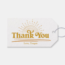 Cute Boho Sun Bedankt Cadeaulabel