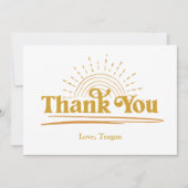 Cute Boho Sun - Hartelijk dank Bedankkaart (Voorkant)