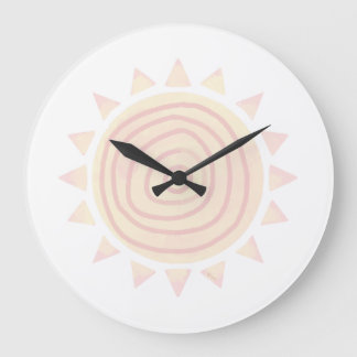 Cute boho Sun-klok voor Nursery en Kinder Room Grote Klok
