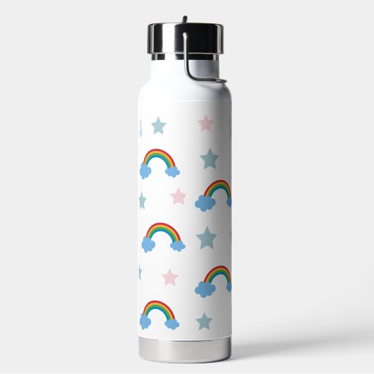 Cute Boho Whimsical Rainbow Girls Waterfles (Links)