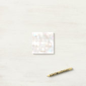 Cute Bokeh Personalized Post-it® Notes (Op bureau)