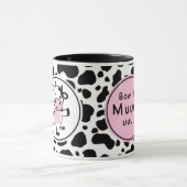 Cute “Bom Dia Muuuuu” Kawaii Cow Design Mok (Midden)