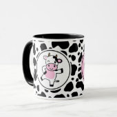Cute “Bom Dia Muuuuu” Kawaii Cow Design Mok (Voorkant links)