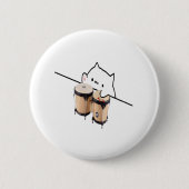 Cute Bongo Cat meme Ronde Button 5,7 Cm (Voorkant)