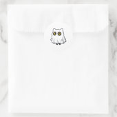 Cute Boo Geest Kat Halloween Kostuum Sticker (Tas)
