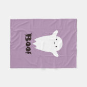 Cute Boo. Ghost Fleece Deken (Voorkant (Horizontaal))