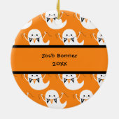 Cute Boo Ghost Halloween Photo Ornament (Achterkant)
