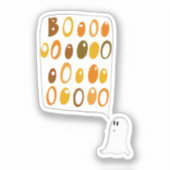 Cute BOO Ghost Halloween Sticker (Voorkant)