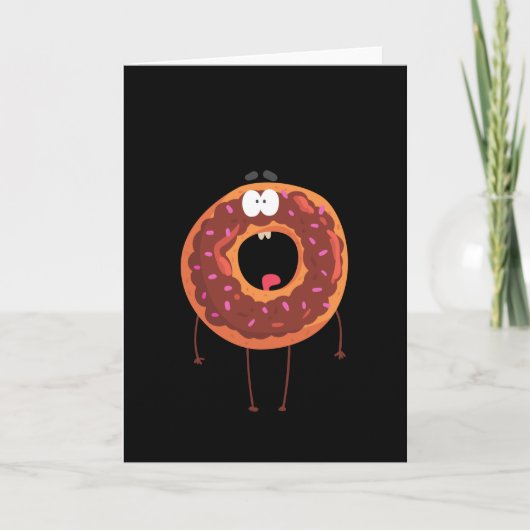 Cute Boo Halloween Donut Kaart (Voorkant)