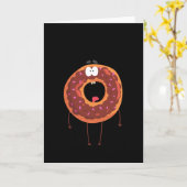 Cute Boo Halloween Donut Kaart (Gele Bloem)