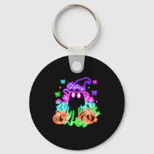 Cute Boo Halloween Ghost Witch Pumpkin Trendy Hall Sleutelhanger (Voorkant)