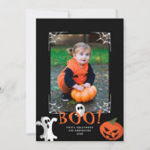Cute Boo. Halloween Photo Holiday Kaart (Voorkant)