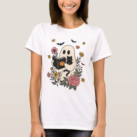 Cute Boo Halloween T-shirt (Voorkant)