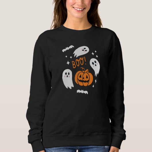 Cute Boo Halloween Trui (Voorkant)