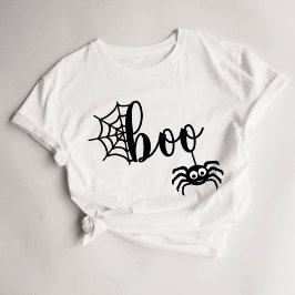 Cute Boo Halloween Womens T-Shirt
