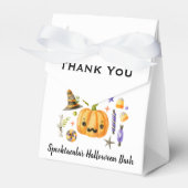 Cute Boo Pumpkin Spooktacular Halloween Bash Bedankdoosjes (Voorkant Zijde)