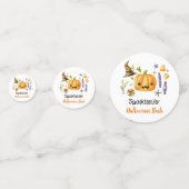 Cute Boo Pumpkin Spooktacular Halloween Bash Confetti (Achterkanten)