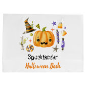 Cute Boo Pumpkin Spooktacular Halloween Bash Groot Cadeauzakje (Achterkant)