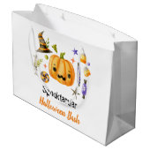 Cute Boo Pumpkin Spooktacular Halloween Bash Groot Cadeauzakje (Achterkant Gekanteld)