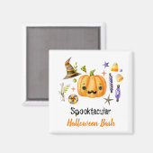 Cute Boo Pumpkin Spooktacular Halloween Bash Magneet (Voorkant / Achterkant)