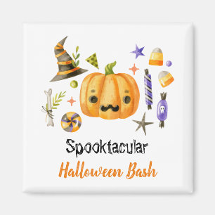 Cute Boo Pumpkin Spooktacular Halloween Bash Magneet
