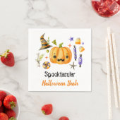 Cute Boo Pumpkin Spooktacular Halloween Bash Servet (Insitu)