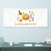 Cute Boo Pumpkin Spooktacular Halloween Bash Spandoek (Beurs)