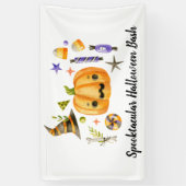 Cute Boo Pumpkin Spooktacular Halloween Bash Spandoek (Verticaal)