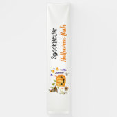 Cute Boo Pumpkin Spooktacular Halloween Bash Spandoek (Verticaal)