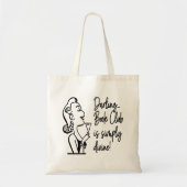 Cute Book Club  Retro Bibliophile Reader Tote Bag (Voorkant)