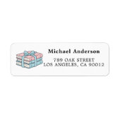 Cute Book Lover Return Address Label (Voorkant)