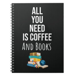 Cute Book Reading Gifts Coffee Quotes Lover Reader Notitieboek
