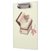 Cute book withe map heart and flower klembord (Links)