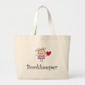 Cute Bookkeeper Canvas tas (Voorkant)