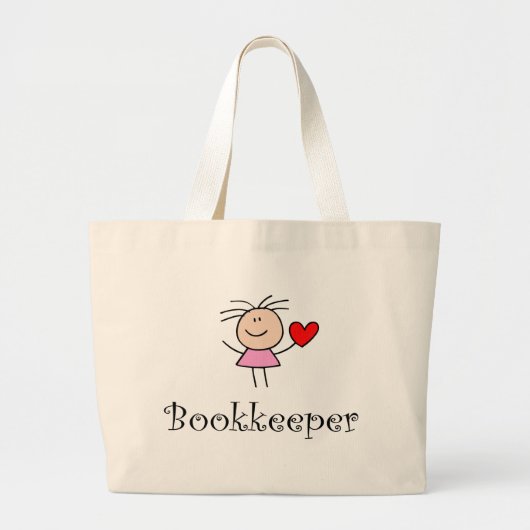 Cute Bookkeeper Canvas tas (Voorkant)