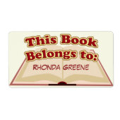 Cute Bookplate Etiket (Voorkant)