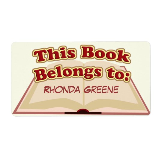 Cute Bookplate Etiket (Voorkant)