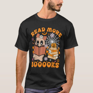 Cute Books Ghost leest meer boeken grappige leraar T-shirt
