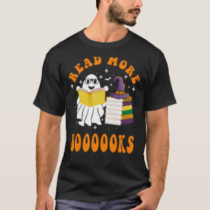 Cute Books Ghost leest meer boeken grappige leraar T-shirt